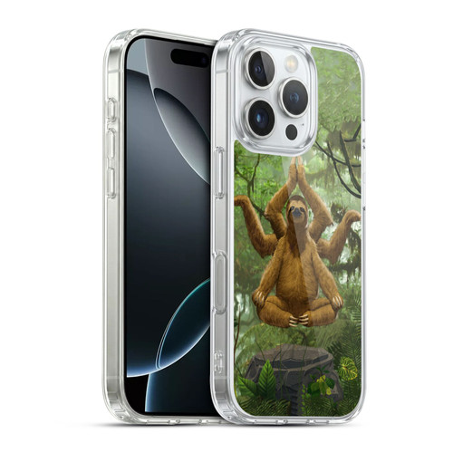 Vincent Hie Key Art Zen Sloth Soft Gel Case for Apple iPhone 16 Pro & MagSafe