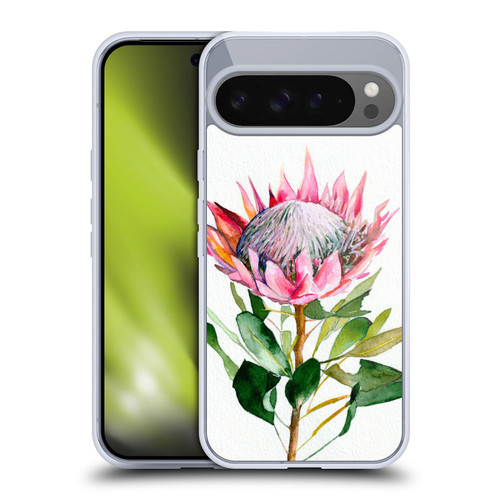 Mai Autumn Floral Blooms Protea Soft Gel Case for Google Pixel 9 Pro XL