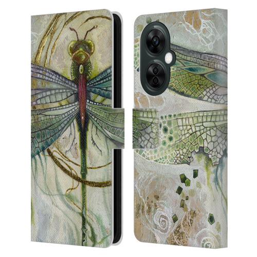 Stephanie Law Immortal Ephemera Damselfly 2 Leather Book Wallet Case Cover For OnePlus Nord CE 3 Lite 5G
