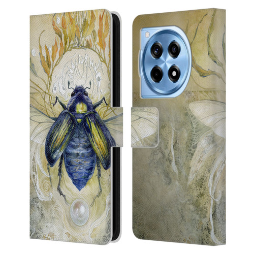 Stephanie Law Immortal Ephemera Scarab Leather Book Wallet Case Cover For OnePlus 12R