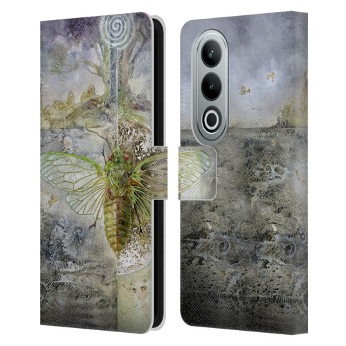 Stephanie Law Immortal Ephemera Cicada Leather Book Wallet Case Cover For OPPO OnePlus Ace 3V 5G