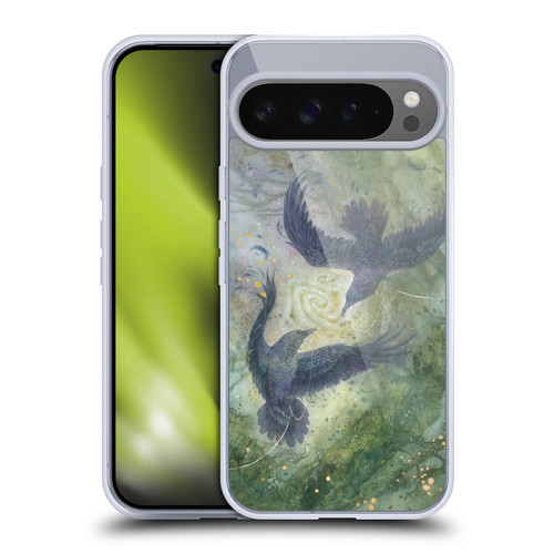 Stephanie Law Graphics Huginn And Muninn Soft Gel Case for Google Pixel 9 Pro XL