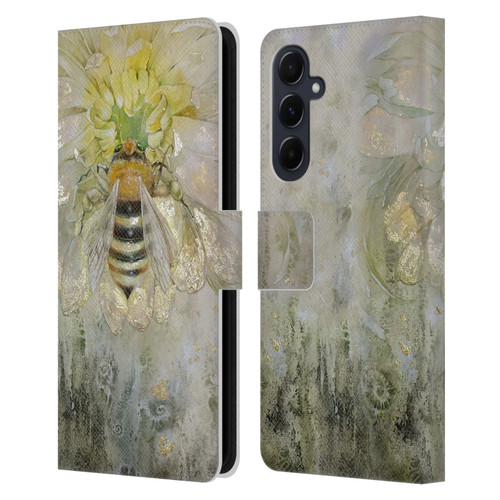 Stephanie Law Immortal Ephemera Bee Leather Book Wallet Case Cover For Samsung Galaxy A55 5G