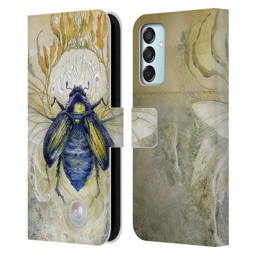 Stephanie Law Immortal Ephemera Scarab Leather Book Wallet Case Cover For Samsung Galaxy M15/F15 5G