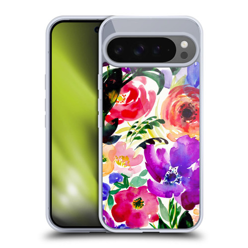 Mai Autumn Floral Garden Bloom Soft Gel Case for Google Pixel 9 Pro XL
