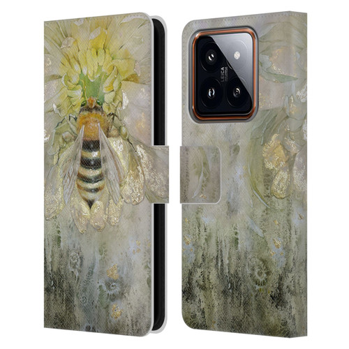 Stephanie Law Immortal Ephemera Bee Leather Book Wallet Case Cover For Xiaomi 14