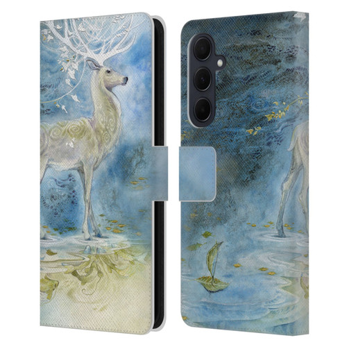 Stephanie Law Stag Sonata Cycle Deer Leather Book Wallet Case Cover For Samsung Galaxy A35 5G