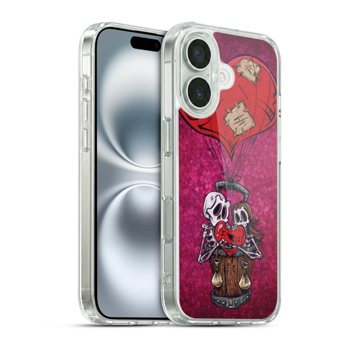 David Lozeau Colourful Grunge Day Of The Dead Soft Gel Case for Apple iPhone 16 & MagSafe