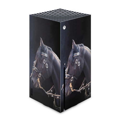 Simone Gatterwe Art Mix Friesian Horse Vinyl Sticker Skin Decal Cover for Microsoft Xbox Series X