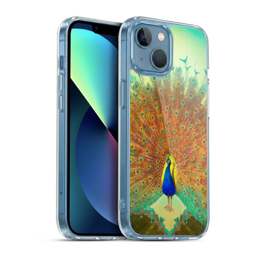 Duirwaigh Animals Peacock Soft Gel Case for Apple iPhone 13 Mini & MagSafe