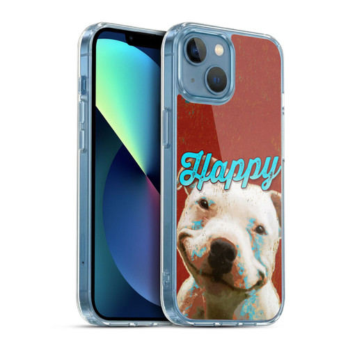 Duirwaigh Animals Pitbull Dog Soft Gel Case for Apple iPhone 13 Mini & MagSafe