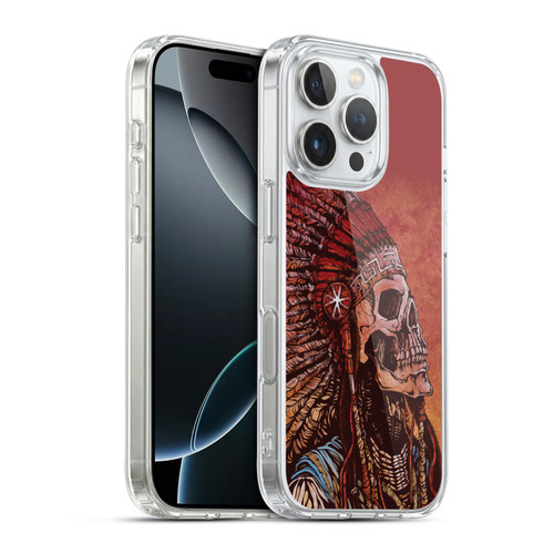 David Lozeau Colourful Grunge Native American Soft Gel Case for Apple iPhone 16 Pro & MagSafe