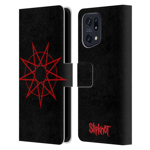 Slipknot Key Art Nanogram Leather Book Wallet Case Cover For OPPO Find X5