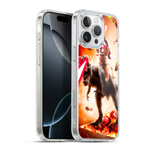 Random Galaxy Space Cat Dinosaur & Dog Lazer Eye Soft Gel Case for Apple iPhone 16 Pro Max & MagSafe