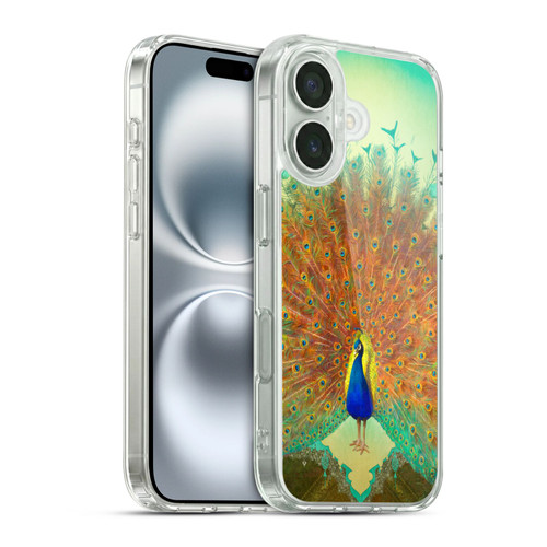 Duirwaigh Animals Peacock Soft Gel Case for Apple iPhone 16 & MagSafe