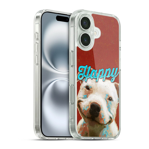 Duirwaigh Animals Pitbull Dog Soft Gel Case for Apple iPhone 16 & MagSafe