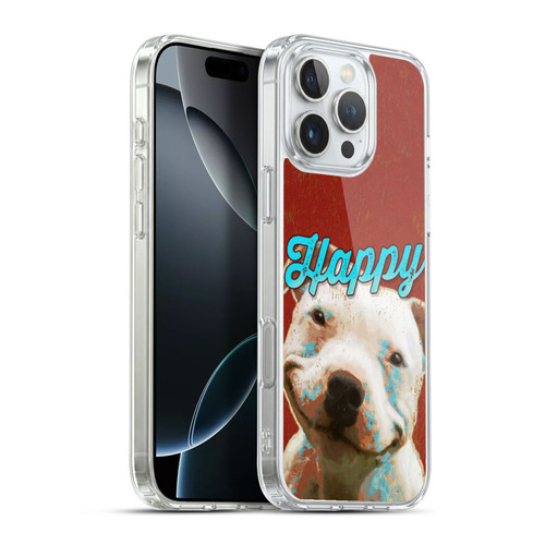 Duirwaigh Animals Pitbull Dog Soft Gel Case for Apple iPhone 16 Pro Max & MagSafe