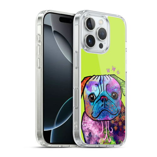 Duirwaigh Animals Pug Dog Soft Gel Case for Apple iPhone 16 Pro & MagSafe