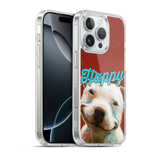 Duirwaigh Animals Pitbull Dog Soft Gel Case for Apple iPhone 16 Pro & MagSafe
