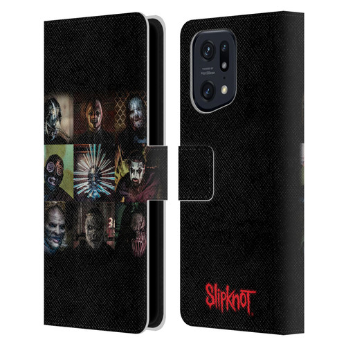 Slipknot Key Art Blocks Leather Book Wallet Case Cover For OPPO Find X5 Pro
