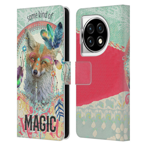 Duirwaigh Boho Animals Fox Leather Book Wallet Case Cover For OPPO OnePlus Ace 3 5G