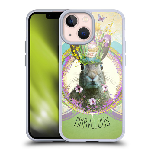 Duirwaigh Boho Animals Rabbit Soft Gel Case for Apple iPhone 13 Mini & MagSafe