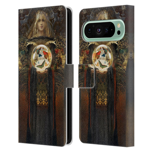 Duirwaigh God Butterfly Leather Book Wallet Case Cover For Google Pixel 9 Pro XL