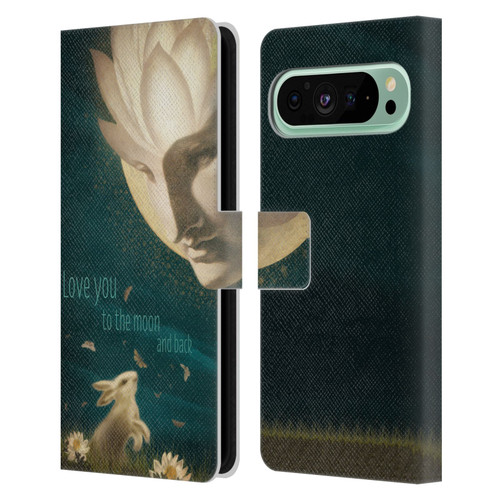 Duirwaigh God Moon Leather Book Wallet Case Cover For Google Pixel 9 Pro XL