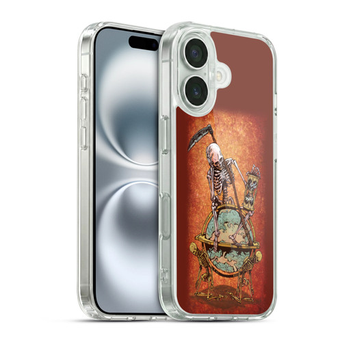 David Lozeau Colourful Art Memento Mori Soft Gel Case for Apple iPhone 16 & MagSafe