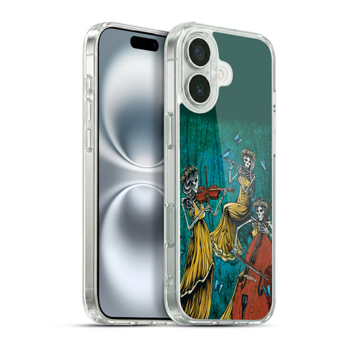 David Lozeau Colourful Art Three Female Soft Gel Case for Apple iPhone 16 Plus & MagSafe