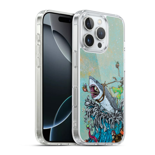 David Lozeau Colourful Art Surfing Soft Gel Case for Apple iPhone 16 Pro & MagSafe