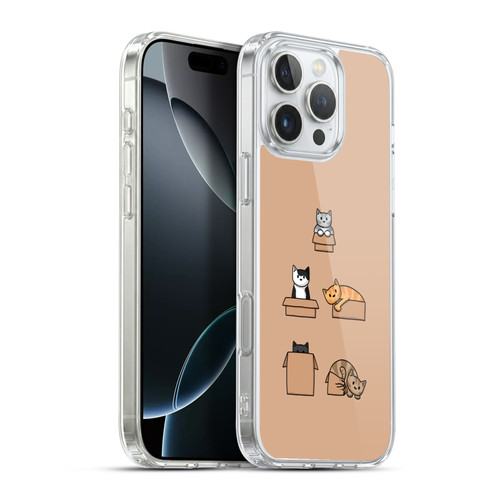 Beth Wilson Doodle Cats 2 Boxes Soft Gel Case for Apple iPhone 16 Pro Max & MagSafe