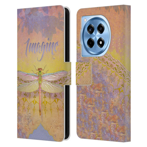 Duirwaigh Insects Dragonfly 2 Leather Book Wallet Case Cover For OnePlus 12R