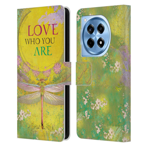 Duirwaigh Insects Dragonfly 3 Leather Book Wallet Case Cover For OnePlus 12R