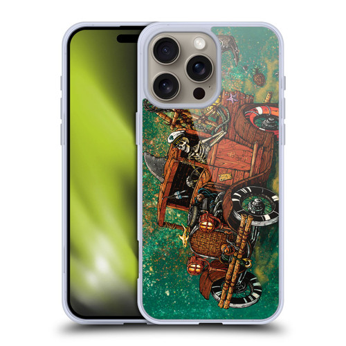 David Lozeau Skeleton Grunge Tiki Towing Soft Gel Case for Apple iPhone 16 Pro Max