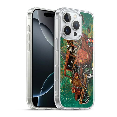 David Lozeau Skeleton Grunge Tiki Towing Soft Gel Case for Apple iPhone 16 Pro & MagSafe