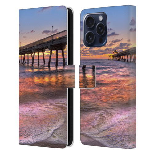 Celebrate Life Gallery Beaches Lace Leather Book Wallet Case Cover For Apple iPhone 16 Pro Max