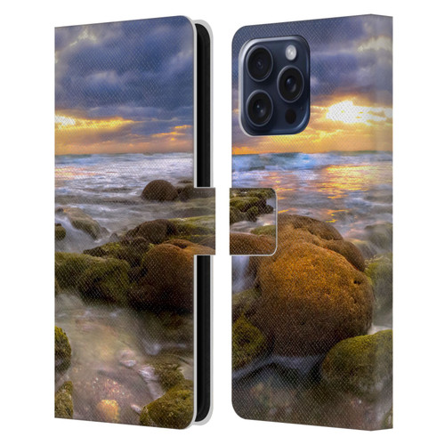 Celebrate Life Gallery Beaches Star Coral Leather Book Wallet Case Cover For Apple iPhone 16 Pro Max