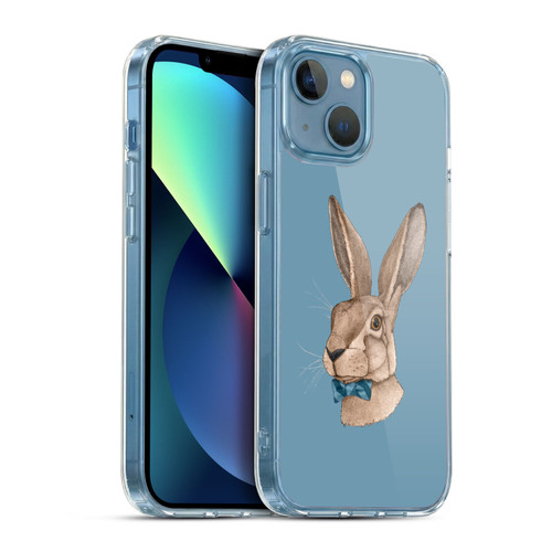 Barruf Animals Hare Soft Gel Case for Apple iPhone 13 Mini & MagSafe