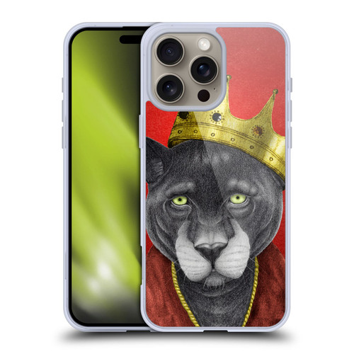 Barruf Animals The King Panther Soft Gel Case for Apple iPhone 16 Pro Max