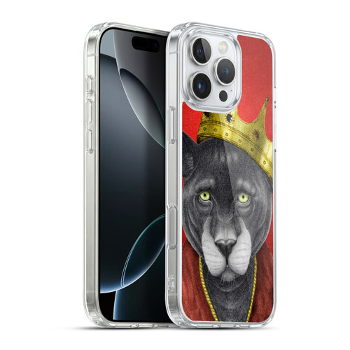Barruf Animals The King Panther Soft Gel Case for Apple iPhone 16 Pro Max & MagSafe
