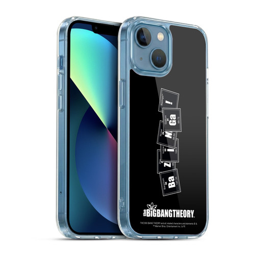 The Big Bang Theory Bazinga Elements Soft Gel Case for Apple iPhone 13 Mini & MagSafe