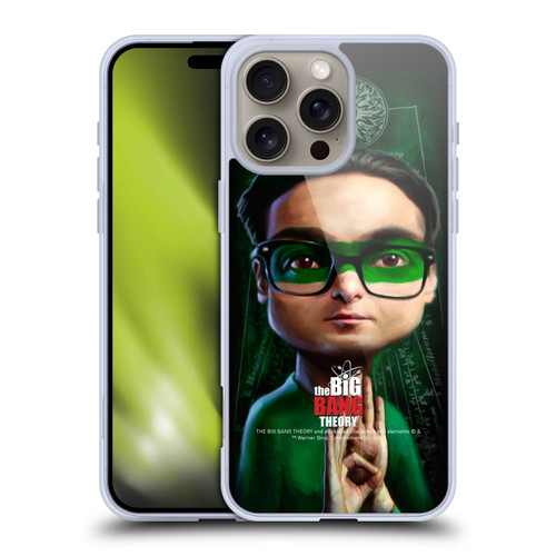 The Big Bang Theory Caricature Leonard Hofstadter Soft Gel Case for Apple iPhone 16 Pro Max