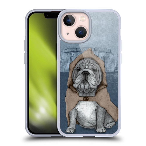 Barruf Dogs English Bulldog Soft Gel Case for Apple iPhone 13 Mini