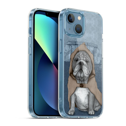 Barruf Dogs English Bulldog Soft Gel Case for Apple iPhone 13 Mini & MagSafe