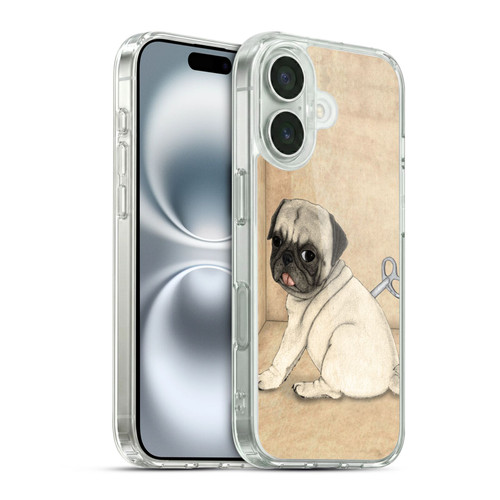 Barruf Dogs Pug Toy Soft Gel Case for Apple iPhone 16 & MagSafe