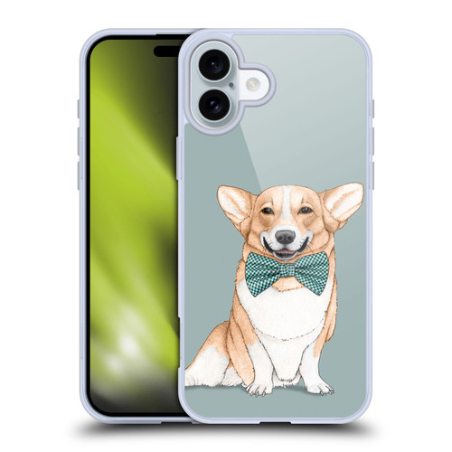 Barruf Dogs Corgi Soft Gel Case for Apple iPhone 16 Plus