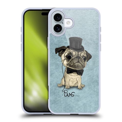 Barruf Dogs Gentle Pug Soft Gel Case for Apple iPhone 16 Plus