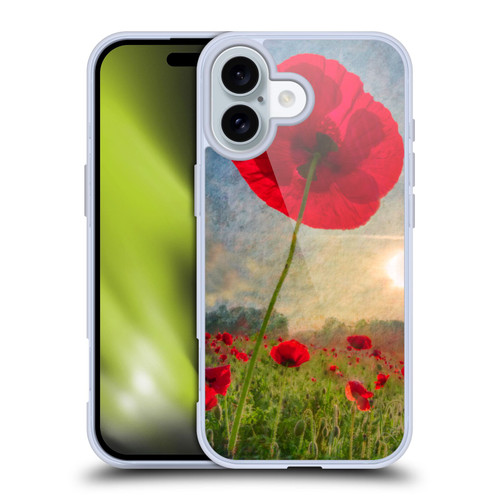 Celebrate Life Gallery Florals Red Flower Soft Gel Case for Apple iPhone 16