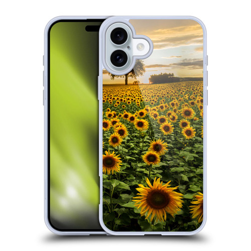 Celebrate Life Gallery Florals Big Sunflower Field Soft Gel Case for Apple iPhone 16 Plus